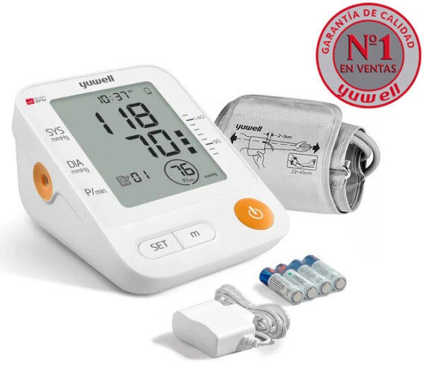 Toma presión digital de brazo Yuwell YE670D con Voz