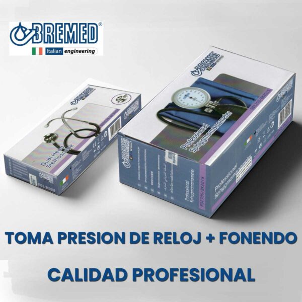 Toma Presión aneroide de Reloj Profesional Bremed BD2700