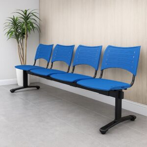 Banqueta respaldo Spring con patas Splitz para recepcion