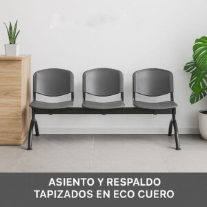 Banqueta sala de espera ISO patas Luna