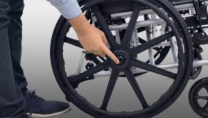Silla de ruedas G909 boton liberacion de rueda