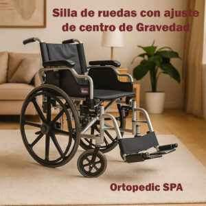 Silla de ruedas aluminio G909 con ajuste centro de gravedad
