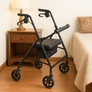 Andador tipo Roller para Adulto Mayor con asiento, Respaldo y ruedas