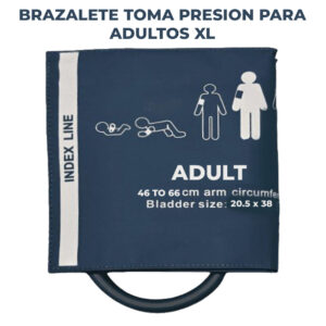 Brazalete toma Presión Adulto extra grande de 46-66 cm