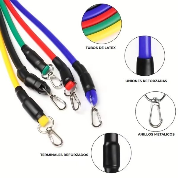 Set de Bandas elásticas de resistencia de 11 piezas