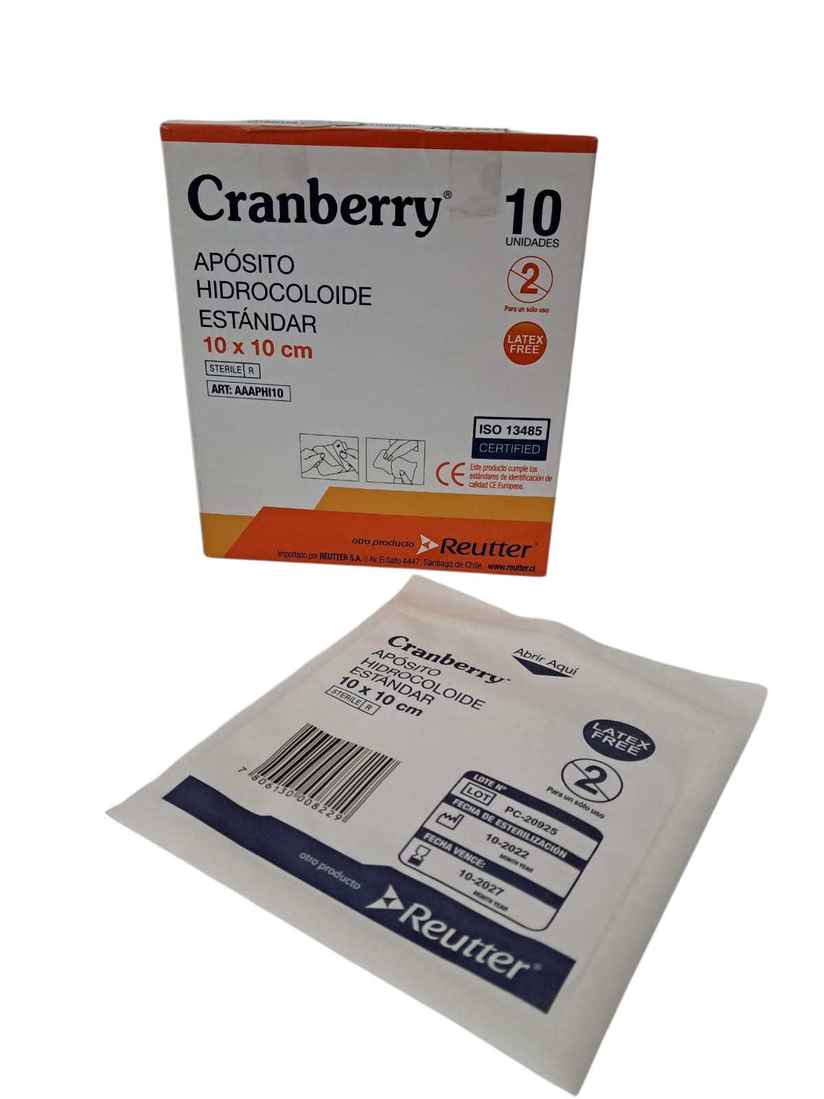 Apósito Hidrocoloide Standar 10 X 10 Cramberry Unidad