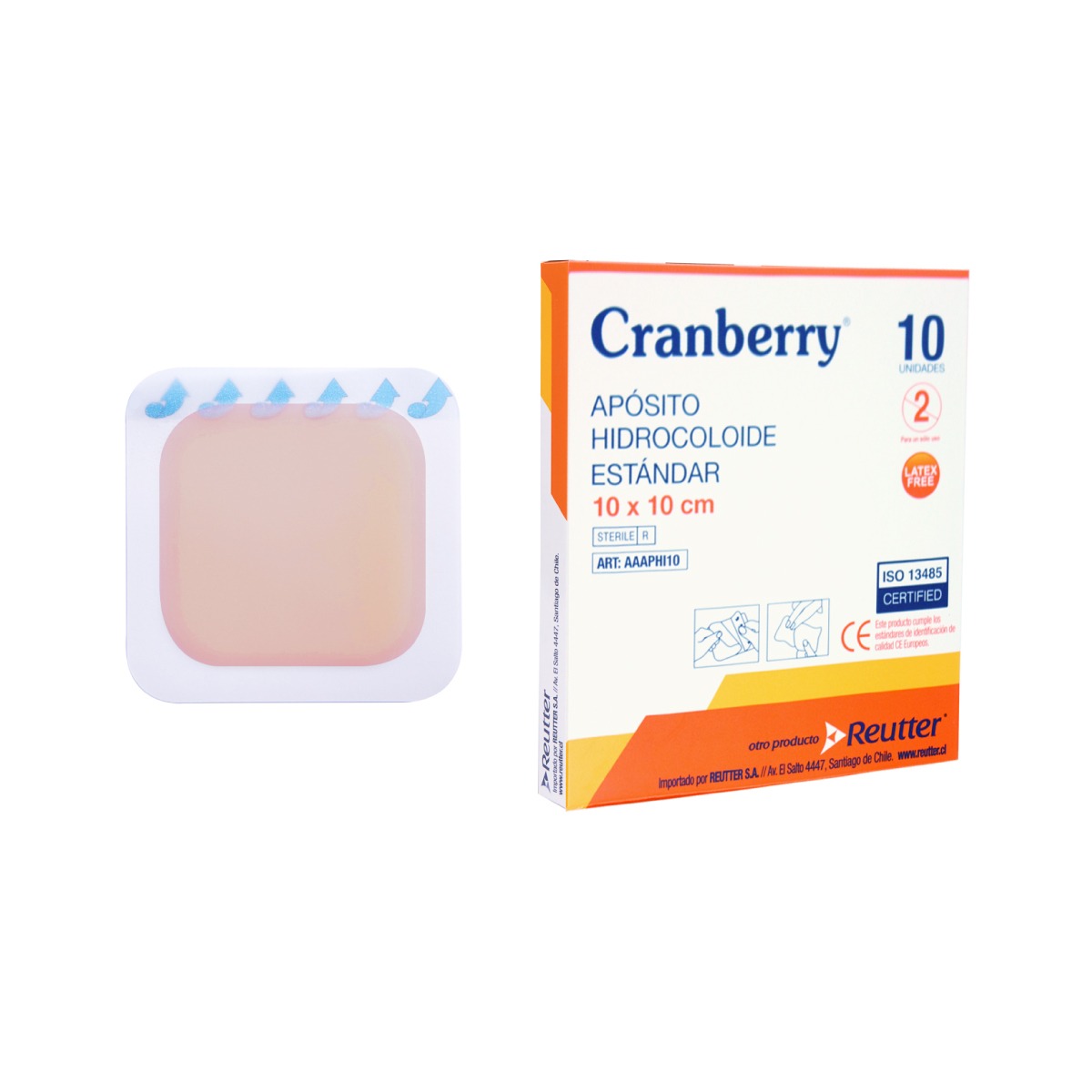 Apósito Hidrocoloide Standar 10 X 10 Cramberry Unidad