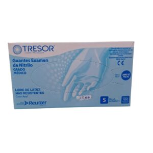 Guante de Nitrilo Talla S – Libre de Látex (caja 100 unidades)