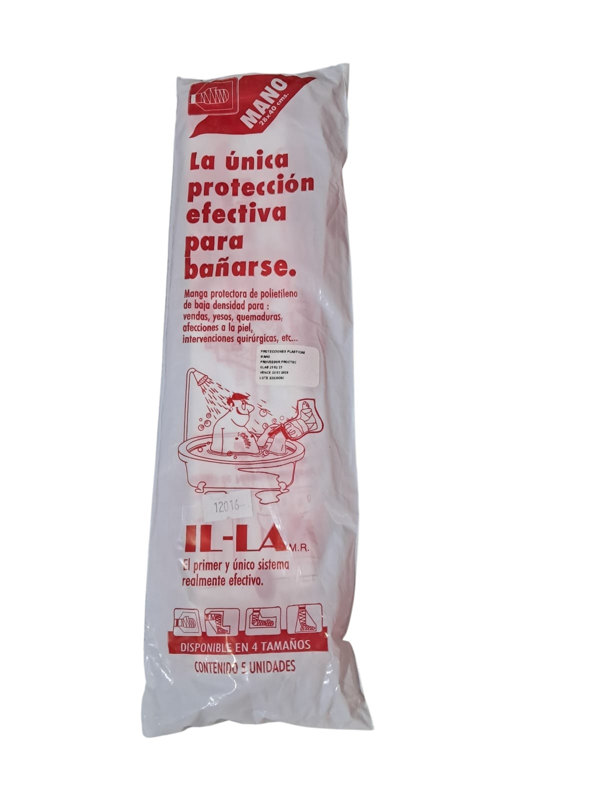 Protección Plástica Mano – Para Bañarse (Bolsa 5 unidades)