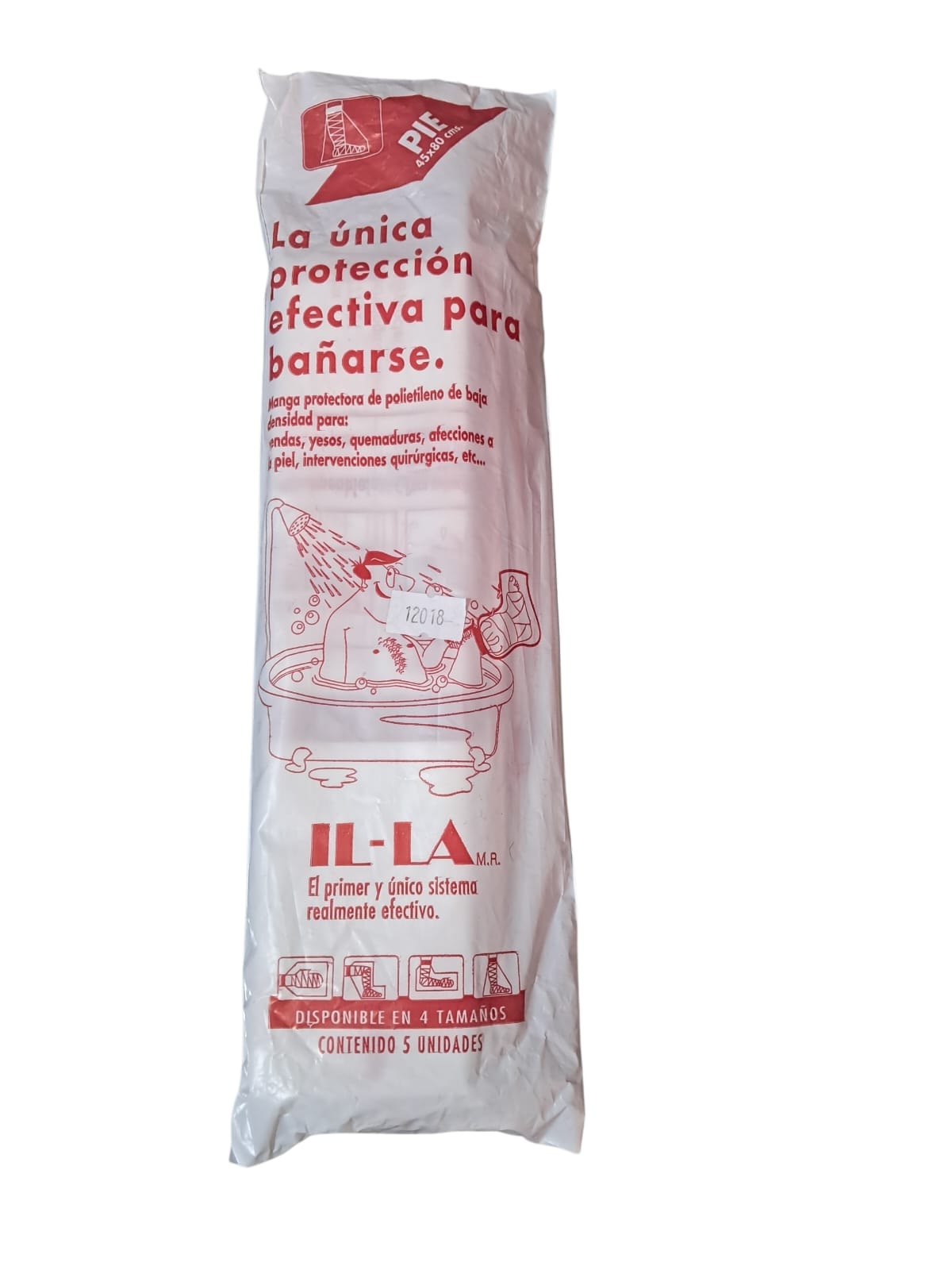 Protector Plástico Pie- Para Bañarse (Bolsa 5 unidades)