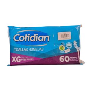 Toallas Húmedas Cotidian XG 60 unidades