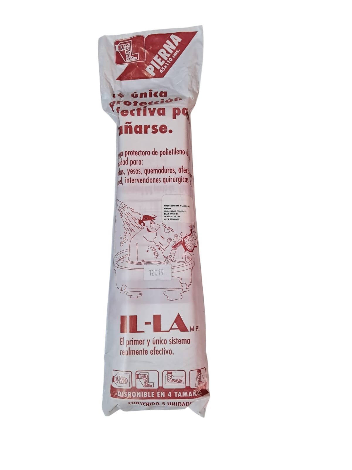 Protector Plástico Pierna- Para Bañarse (Bolsa 5 unidades)